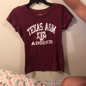 Texas A&M scoop neck